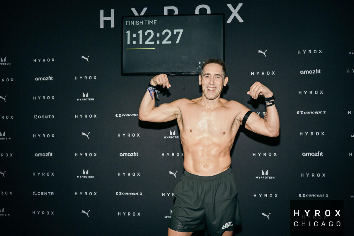 HYROX Chicago — 1:12:27 finish